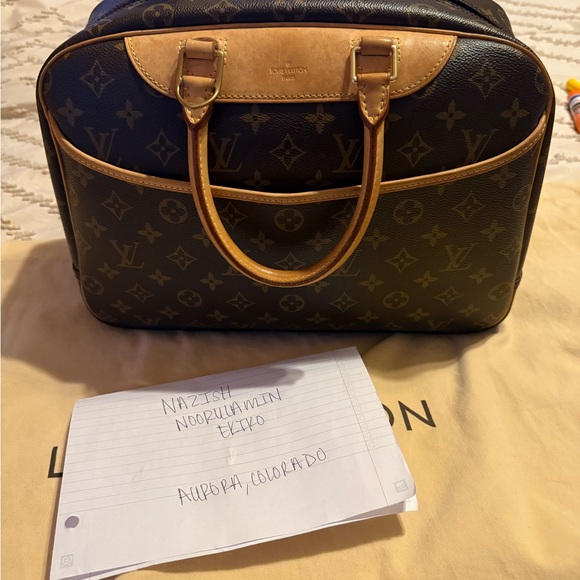Louis Vuitton Brown and Tan Monogram Satchel - Picture 1 of 12